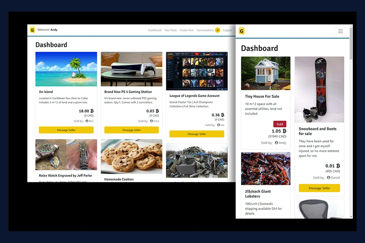 BitGora interface preview